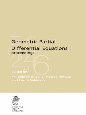 cover image of Geometric Partial Differential Equations